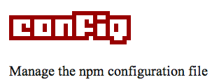npm-config